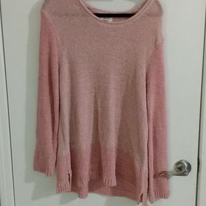 style &co. HBSC/French xlg size women sweater pink color